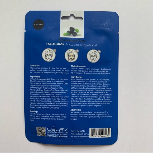 8 pack sheet face masks hydrate brighten renew personal care skincare spa new - Picture 8 of 11